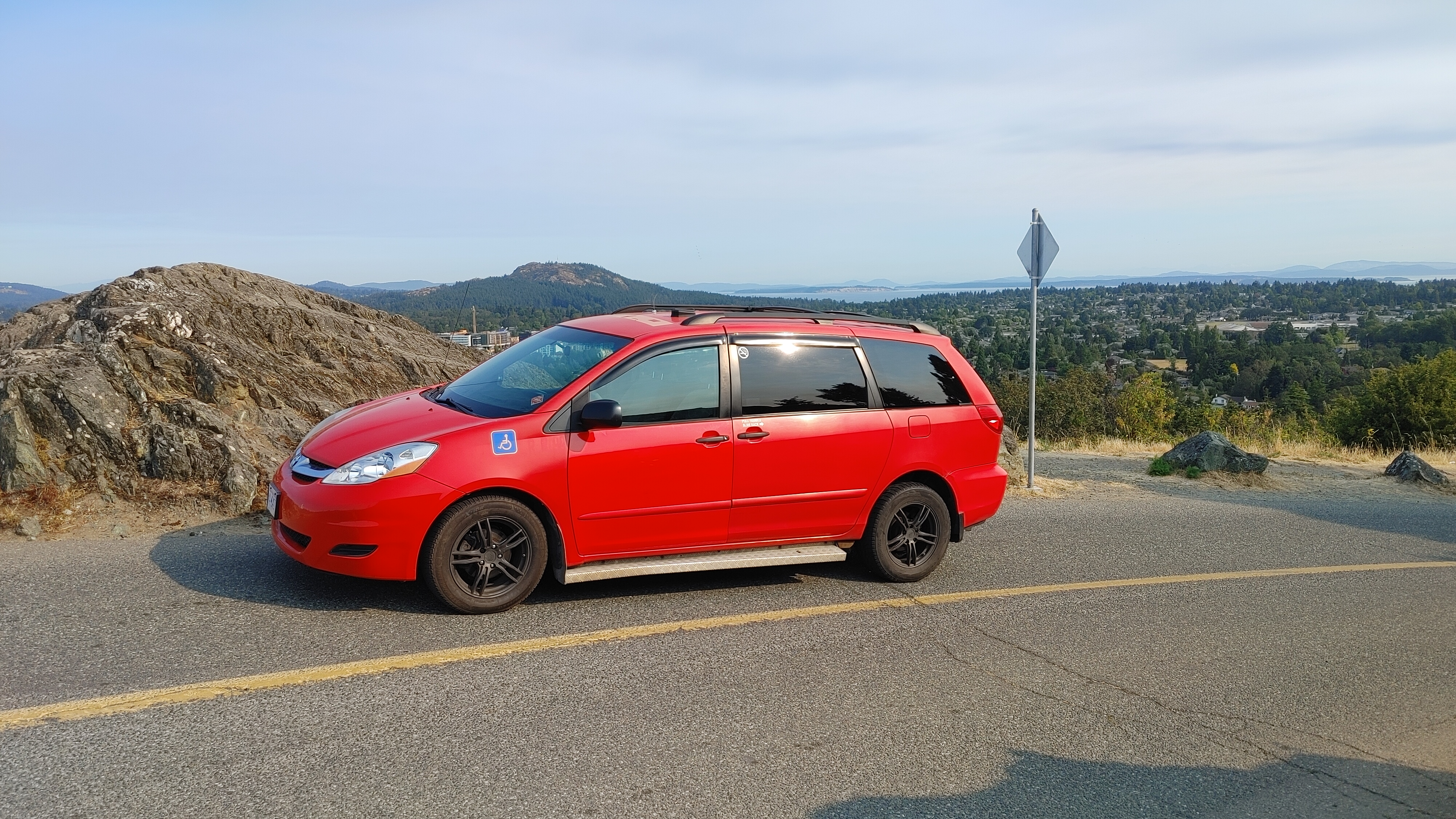 Red Passenger Van